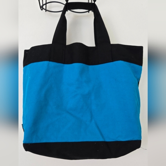 Victoria's Secret Limited Edition 2015 Tote Beach Bag Handbag Blue Teal Black - Picture 5 of 5